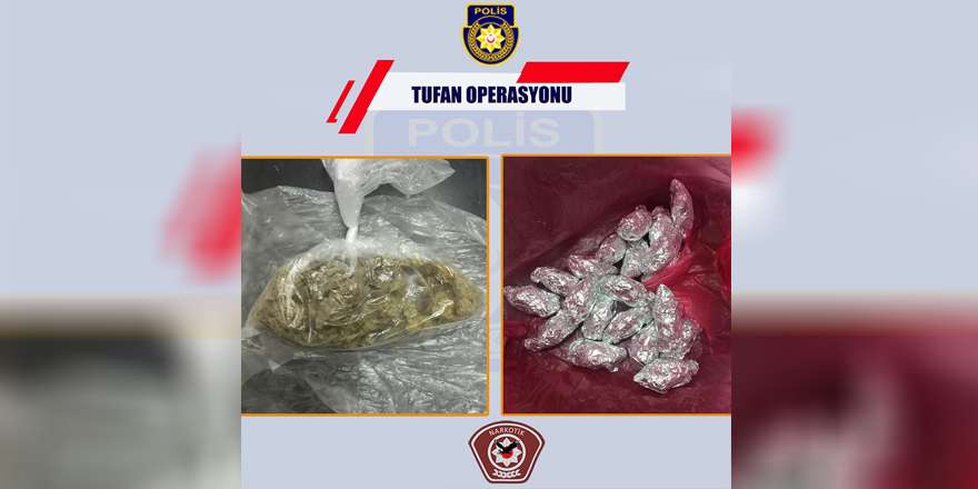 Polis narkotik ekiplerinden “Tufan Operasyonu” Polis narkotik ekiplerinden “Tufan Operasyonu”