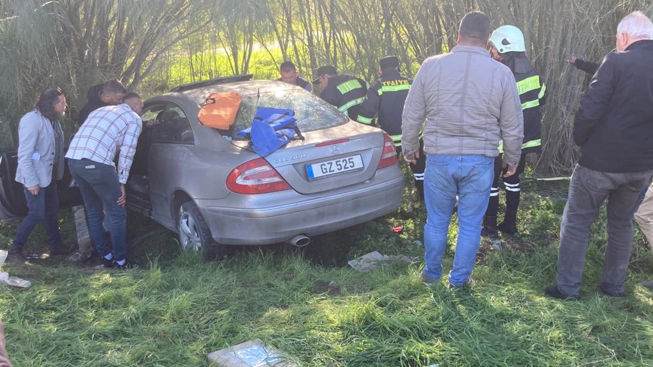 Haspolat yolunda kaza Haspolat yolunda kaza