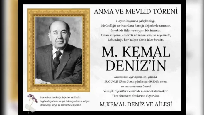 M. Kemal Deniz, kabri başında anılacak M. Kemal Deniz, kabri başında anılacak