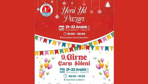 Girne’de eş zamanlı iki etkinlik: ''Yeni Yıl Pazarı'' ve ''Çarşı Şöleni'' Girne’de eş zamanlı iki etkinlik: ''Yeni Yıl Pazarı'' ve ''Çarşı Şöleni''