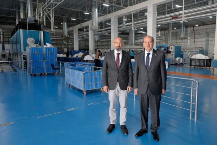 Cumhurbaşkanı Tatar, Horeca Laundry tesisini ziyaret etti Cumhurbaşkanı Tatar, Horeca Laundry tesisini ziyaret etti
