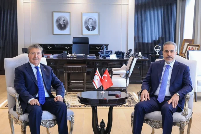 Başbakan Üstel, TC Dışişleri Bakanı Fidan'la görüştü basbakan-ustel-tc-disisleri-bakani-fidanla-gorustu