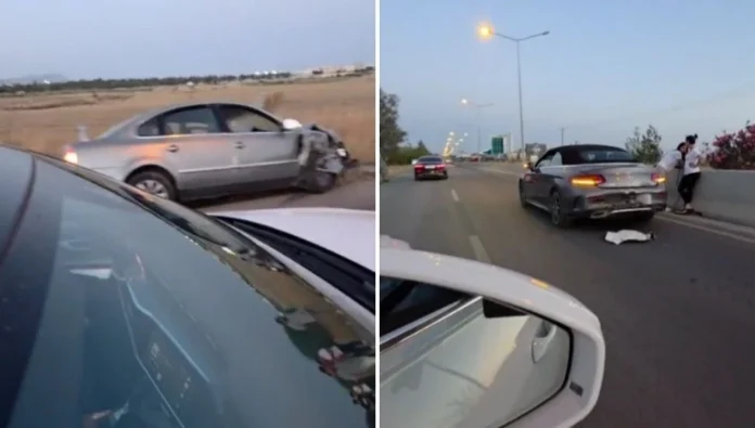 Girne-Lefkoşa ana yolunda zincirleme kaza: 6 kişi yaralandı
