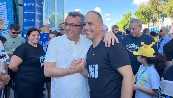 Lefkoşa Maratonu'nda Erhürman'a büyük ilgi