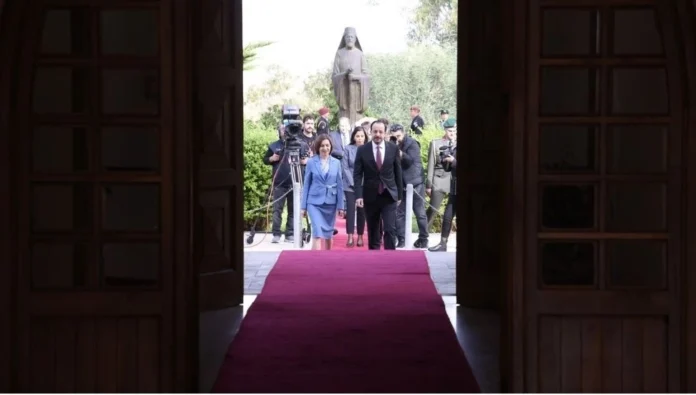 Nikos Hristodulidis, Moldova Cumhurbaşkanı Sandu'yu ağırladı: Moldova'nın toprak bütünlüğüne destek
