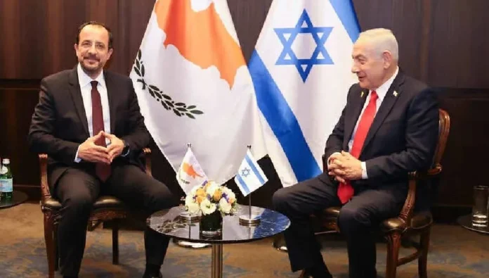 Nikos Hristodulidis, İsrail’de Herzog ve Netanyahu ile görüştü