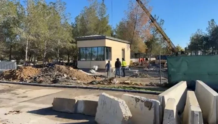 Yüksek Mahkeme inşaatında iş kazası: 2 işçi yaralandı