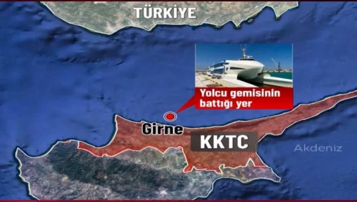 Filo Denizcilik’ten Girne açıklarındaki kazaya ilişkin açıklama: Hemen kriz masası oluşturuldu
