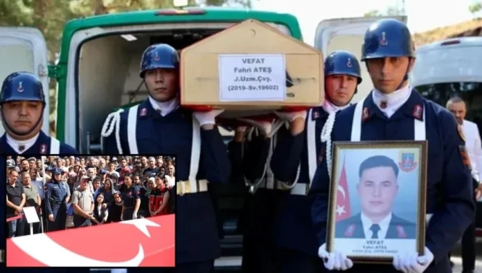 Girne’deki faciada hayatını kaybeden Fahri Ateş son yolculuğuna uğurlandı: Eşini ve çocuğunu kurtardı